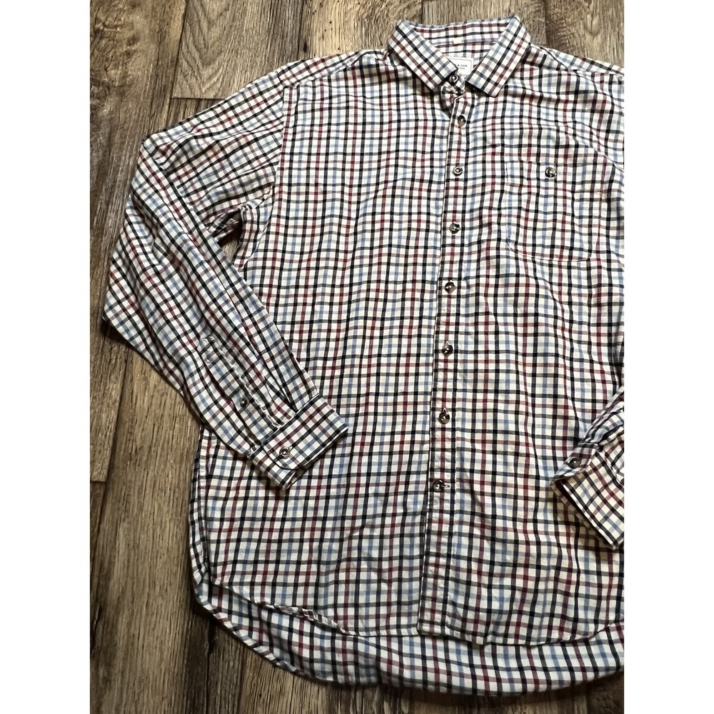 Frank Oak Rue St Viateur Large Light Flannel Shirt Button Front - Picture 4 of 5